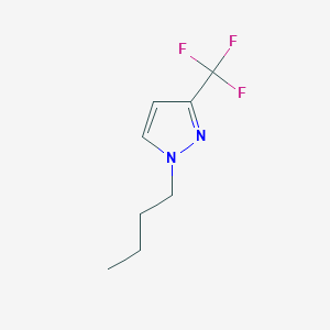 1-Butyl-3-(trifluoromethyl)-1H-pyrazole chemical structure (CAS 1426958-36-2)