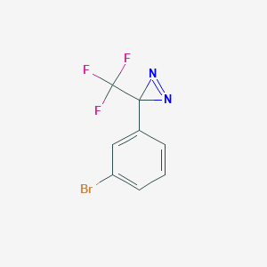 3-(3-Bromophenyl)-3-(trifluoromethyl)-3H-diazirine chemical structure (CAS 142719-82-2)