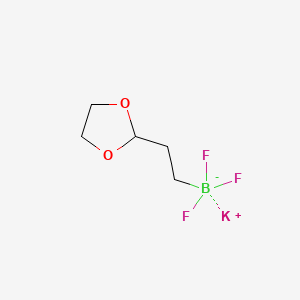 Potassium (2-(1,3-dioxolan-2-yl)ethyl)trifluoroborate chemical structure (CAS 1427190-91-7)