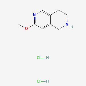 7-Methoxy-1,2,3,4-tetrahydro-2,6-naphthyridine dihydrochloride chemical structure (CAS 1427195-12-7)