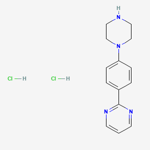 2-(4-(Piperazin-1-yl)phenyl)pyrimidine dihydrochloride chemical structure (CAS 1427195-19-4)