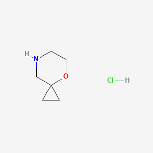 4-Oxa-7-azaspiro[2.5]octane hydrochloride chemical structure (CAS 1427195-23-0)