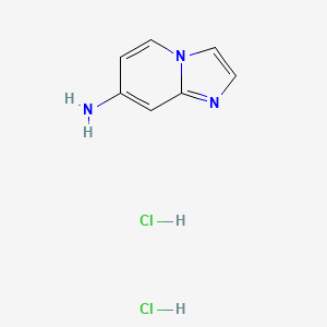 Imidazo[1,2-a]pyridin-7-amine dihydrochloride chemical structure (CAS 1427195-25-2)