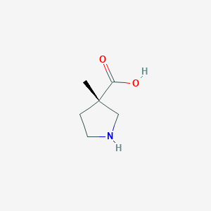 (S)-3-Methyl-pyrrolidine-3-carboxylic acid chemical structure (CAS 1427203-57-3)