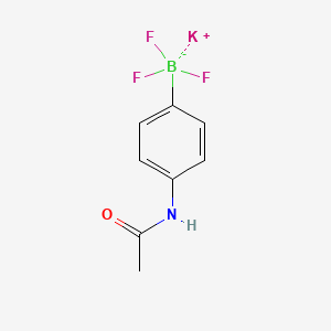 Potassium (4-acetamidophenyl)trifluoroboranuide chemical structure (CAS 1427323-42-9)