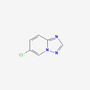 6-Chloro-[1,2,4]triazolo[1,5-a]pyridine chemical structure (CAS 1427357-23-0)