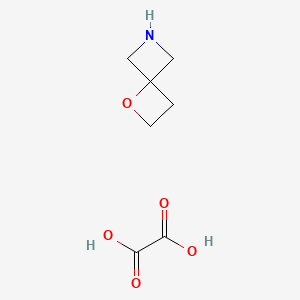 1-Oxa-6-azaspiro[3.3]heptane oxalate chemical structure (CAS 1427358-60-8)