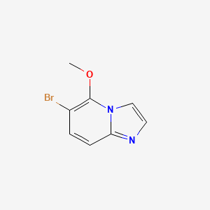 6-Bromo-5-methoxyimidazo[1,2-a]pyridine chemical structure (CAS 1427367-60-9)