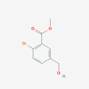 Methyl 2-bromo-5-(hydroxymethyl)benzoate chemical structure (CAS 1427374-03-5)