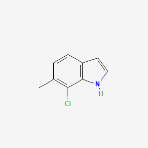 7-Chloro-6-methyl-1H-indole chemical structure (CAS 1427376-81-5)