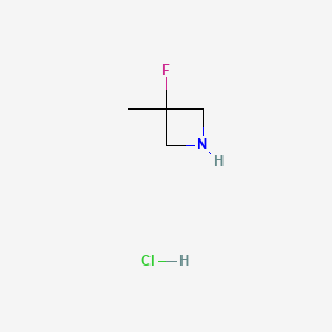 3-Fluoro-3-methylazetidine hydrochloride chemical structure (CAS 1427379-42-7)