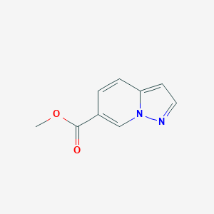 Methyl pyrazolo[1,5-a]pyridine-6-carboxylate chemical structure (CAS 1427382-01-1)