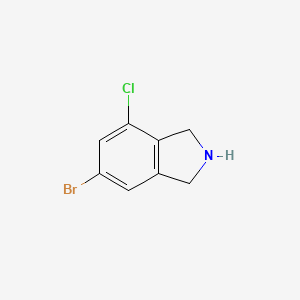 6-Bromo-4-chloroisoindoline chemical structure (CAS 1427415-81-3)