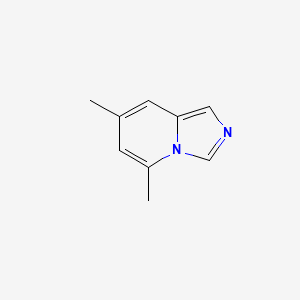 5,7-Dimethylimidazo[1,5-a]pyridine chemical structure (CAS 1427432-88-9)
