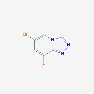 6-Bromo-8-fluoro-[1,2,4]triazolo[4,3-a]pyridine chemical structure (CAS 1427445-33-7)