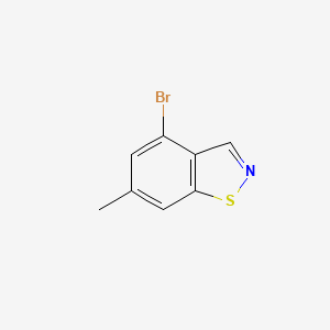 4-Bromo-6-methylbenzo[d]isothiazole chemical structure (CAS 1427446-45-4)