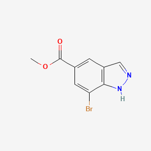 Methyl 7-bromo-1H-indazole-5-carboxylate chemical structure (CAS 1427460-96-5)