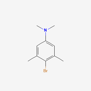 4-Bromo-N,N,3,5-tetramethylaniline chemical structure (CAS 14275-09-3)