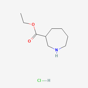 Ethyl azepane-3-carboxylate hydrochloride chemical structure (CAS 1427502-19-9)