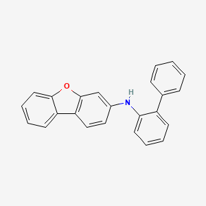 N-([1,1'-Biphenyl]-2-yl)dibenzo[b,d]furan-3-amine chemical structure (CAS 1427556-44-2)