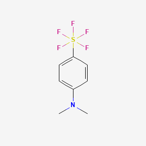 N,N-Dimethyl-4-(pentafluoro-l6-sulfanyl)aniline chemical structure (CAS 1427763-15-2)