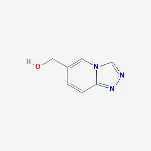 [1,2,4]Triazolo[4,3-a]pyridin-6-ylmethanol chemical structure (CAS 1427853-25-5)