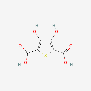 3,4-Dihydroxythiophene-2,5-dicarboxylic acid chemical structure (CAS 14282-58-7)