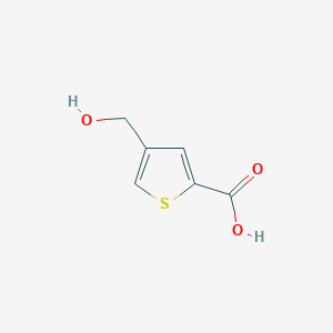4-(Hydroxymethyl)thiophene-2-carboxylic acid chemical structure (CAS 14282-65-6)