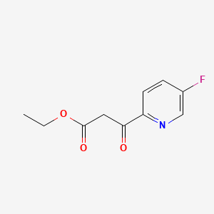 Ethyl 3-(5-fluoropyridin-2-yl)-3-oxopropanoate chemical structure (CAS 1428207-62-8)
