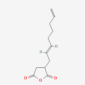 3-(Octa-2,7-dien-1-yl)dihydrofuran-2,5-dione chemical structure (CAS 142826-45-7)
