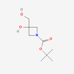 tert-butyl 3-hydroxy-3-(hydroxymethyl)azetidine-1-carboxylate chemical structure (CAS 1428330-70-4)