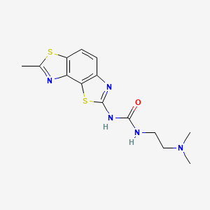 1-(2-(Dimethylamino)ethyl)-3-(7-methylbenzo[1,2-d:3,4-d']bis(thiazole)-2-yl)urea chemical structure (CAS 1428729-63-8)