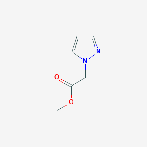Methyl 2-(1H-pyrazol-1-yl)acetate chemical structure (CAS 142890-12-8)