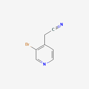 2-(3-Bromopyridin-4-yl)acetonitrile chemical structure (CAS 142892-31-7)