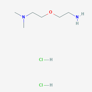 2-(2-Aminoethoxy)-N,N-dimethylethanamine dihydrochloride chemical structure (CAS 1428940-46-8)