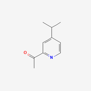 1-(4-Isopropylpyridin-2-yl)ethanone chemical structure (CAS 142896-09-1)