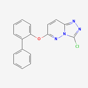 6-([1,1'-Biphenyl]-2-yloxy)-3-chloro-[1,2,4]triazolo[4,3-b]pyridazine chemical structure (CAS 1429024-58-7)