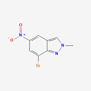 7-Bromo-2-methyl-5-nitro-2H-indazole chemical structure (CAS 1429042-41-0)