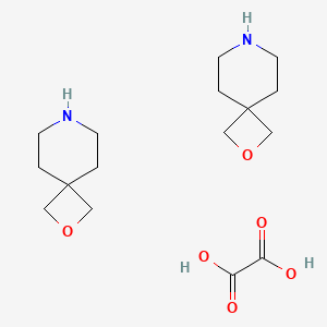 2-Oxa-7-azaspiro[3.5]nonane oxalate(2:1) chemical structure (CAS 1429056-28-9)
