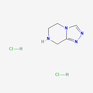 5,6,7,8-Tetrahydro[1,2,4]triazolo[4,3-a]pyrazine dihydrochloride chemical structure (CAS 1429056-45-0)