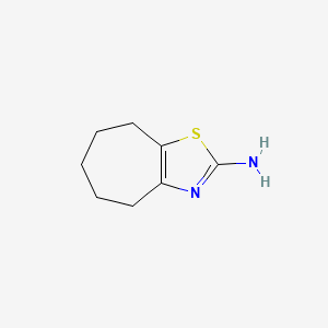 5,6,7,8-Tetrahydro-4H-cyclohepta[d]thiazol-2-amine chemical structure (CAS 14292-44-5)