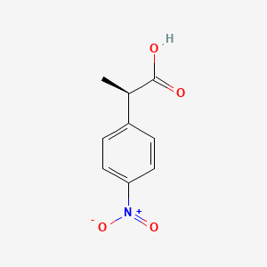 (R)-2-(4-Nitrophenyl)propanoic acid chemical structure (CAS 142927-07-9)
