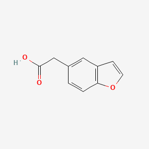 2-(Benzofuran-5-yl)acetic Acid chemical structure (CAS 142935-60-2)