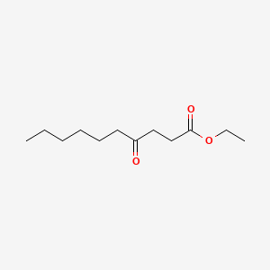 Ethyl 4-oxodecanoate chemical structure (CAS 14294-63-4)