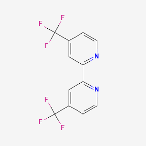 4,4'-Bis(trifluoromethyl)-2,2'-bipyridine chemical structure (CAS 142946-79-0)
