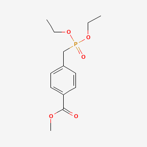 Methyl 4-((diethoxyphosphoryl)methyl)benzoate chemical structure (CAS 14295-52-4)