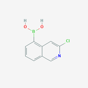 (3-Chloroisoquinolin-5-yl)boronic acid chemical structure (CAS 1429665-44-0)