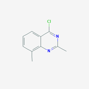 4-Chloro-2,8-dimethylquinazoline chemical structure (CAS 1429782-20-6)