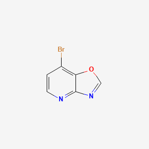 7-Bromooxazolo[4,5-b]pyridine chemical structure (CAS 1429901-88-1)