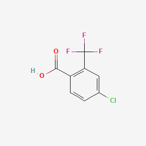 4-Chloro-2-(trifluoromethyl)benzoic acid chemical structure (CAS 142994-09-0)